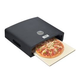 15.7" x 13.7" x 4"Portable Pizza Oven for Outdoor Camp Stove and Indoor Gas Range,Stove Burner Top Pizza Box with Pizza Stone and Pizza Peel,Blac